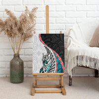 New Zealand Canvas Wall Art Manaia Fern and Koru Maori Pattern LT03 - Polynesian Pride