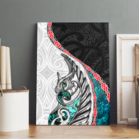New Zealand Canvas Wall Art Manaia Fern and Koru Maori Pattern LT03 - Polynesian Pride