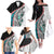 New Zealand Family Matching Off Shoulder Long Sleeve Dress and Hawaiian Shirt Manaia Fern and Koru Maori Pattern LT03 - Polynesian Pride