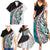 New Zealand Family Matching Summer Maxi Dress and Hawaiian Shirt Manaia Fern and Koru Maori Pattern LT03 - Polynesian Pride