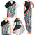 New Zealand Family Matching Tank Maxi Dress and Hawaiian Shirt Manaia Fern and Koru Maori Pattern LT03 - Polynesian Pride