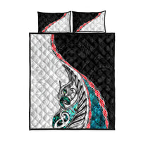 New Zealand Quilt Bed Set Manaia Fern and Koru Maori Pattern LT03 - Polynesian Pride