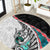 New Zealand Round Carpet Manaia Fern and Koru Maori Pattern