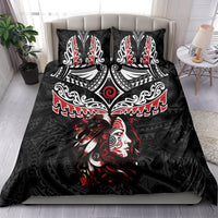 New Zealand Maori Girl Bedding Set Silver Fern and Koru Pattern LT03 - Polynesian Pride