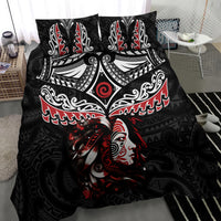 New Zealand Maori Girl Bedding Set Silver Fern and Koru Pattern LT03 - Polynesian Pride