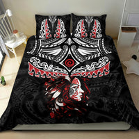 New Zealand Maori Girl Bedding Set Silver Fern and Koru Pattern LT03 - Polynesian Pride