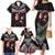 New Zealand Maori Girl Family Matching Mermaid Dress and Hawaiian Shirt Silver Fern and Koru Pattern LT03 - Polynesian Pride