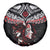 New Zealand Maori Girl Spare Tire Cover Silver Fern and Koru Pattern