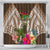 Vanuatu Selebretem 44th Indipendens Dei Shower Curtain Yumi Pig Tusk and Namele Fern