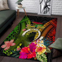 Vanuatu Independence Day Area Rug Tugeta Yumi Selebretem Indipendens Dei LT03 Black - Polynesian Pride