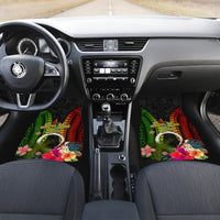 Vanuatu Independence Day Car Mats Tugeta Yumi Selebretem Indipendens Dei LT03 Set 2pcs - Front Black - Polynesian Pride