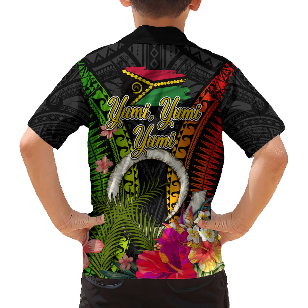 Vanuatu Independence Day Kid Hawaiian Shirt Tugeta Yumi Selebretem Indipendens Dei LT03 - Polynesian Pride