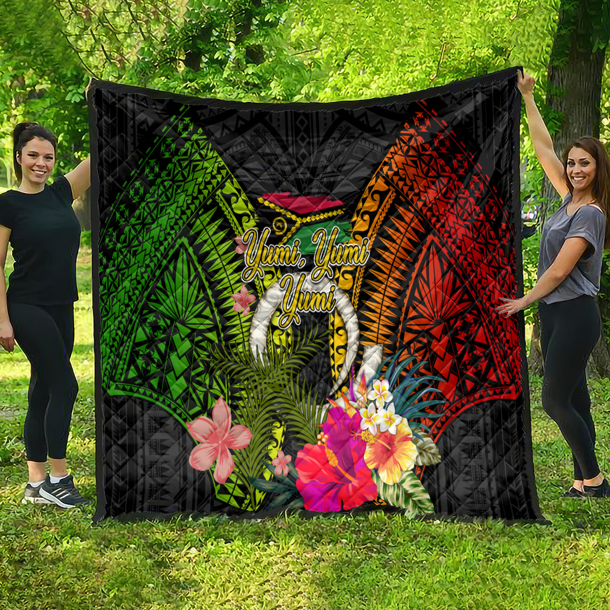 Vanuatu Independence Day Quilt Tugeta Yumi Selebretem Indipendens Dei LT03 - Polynesian Pride