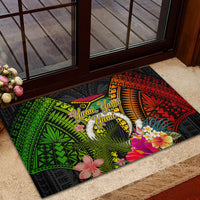 Vanuatu Independence Day Rubber Doormat Tugeta Yumi Selebretem Indipendens Dei LT03 - Polynesian Pride