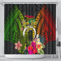 Vanuatu Independence Day Shower Curtain Tugeta Yumi Selebretem Indipendens Dei LT03 - Polynesian Pride