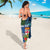 Personalised Fiji Independence Day Sarong Fijian Coat of Arms Palm and Hibiscus Tapa Pattern