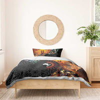 New Zealand and Australia Together Bedding Set Maori Tattoo Paua Shell mix Aboriginal Pattern LT03 - Polynesian Pride
