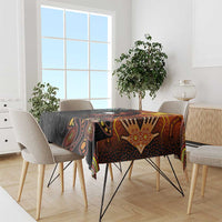 New Zealand and Australia Together Tablecloth Maori Tattoo Paua Shell mix Aboriginal Pattern LT03 - Polynesian Pride