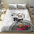 Fiji Iguana Bedding Set Tapa Tribal Tattoo and Hibiscus