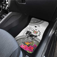 Fiji Iguana Car Mats Tapa Tribal Tattoo and Hibiscus LT03 - Polynesian Pride