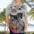 Fiji Iguana Hawaiian Shirt Tapa Tribal Tattoo and Hibiscus