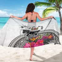 Fiji Iguana Sarong Tapa Tribal Tattoo and Hibiscus LT03 - Polynesian Pride