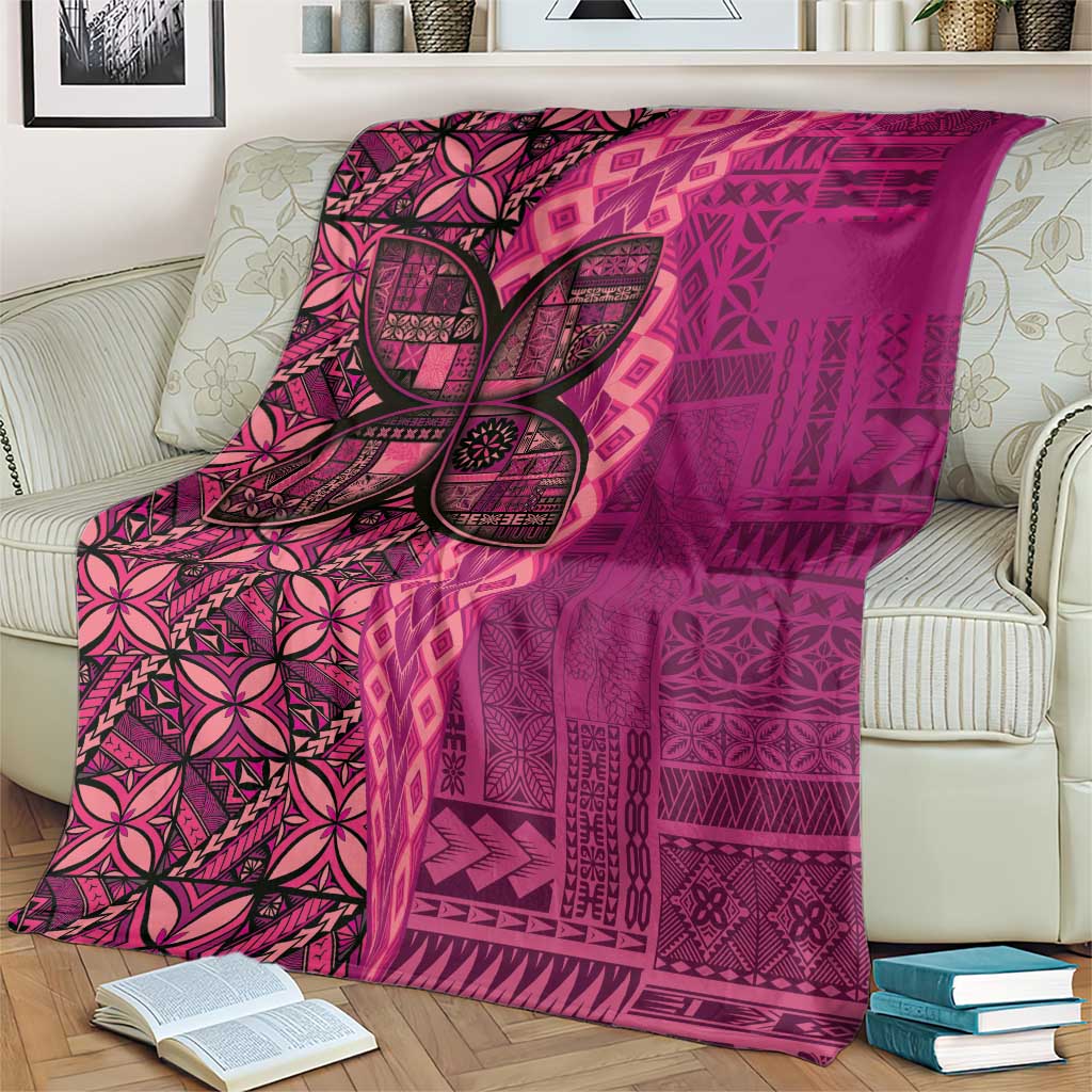 Samoan Pacific Tribal Flower Geometric Art Tattoos Blanket Siapo Pattern Romantic Rose LT03 - Polynesian Pride
