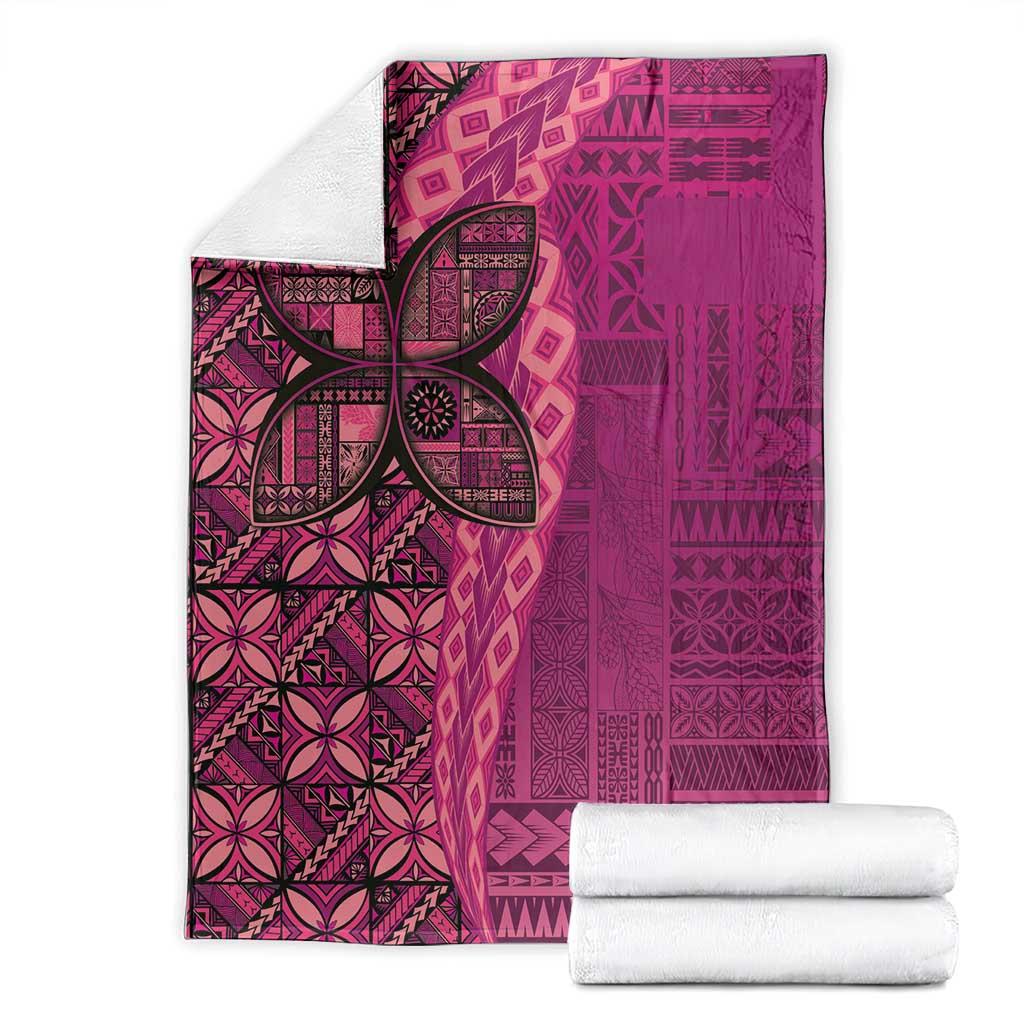 Samoan Pacific Tribal Flower Geometric Art Tattoos Blanket Siapo Pattern Romantic Rose LT03 - Polynesian Pride