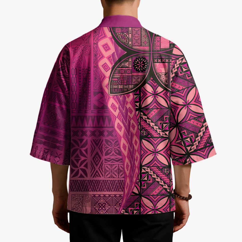 Samoan Pacific Tribal Flower Geometric Art Tattoos Kimono Siapo Pattern Romantic Rose LT03 - Polynesian Pride