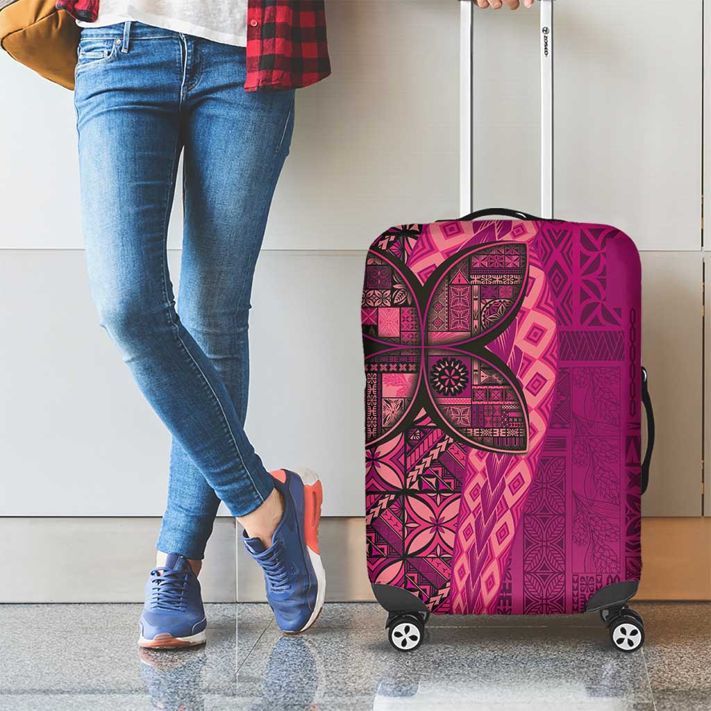 Samoan Pacific Tribal Flower Geometric Art Tattoos Luggage Cover Siapo Pattern Romantic Rose LT03 - Polynesian Pride