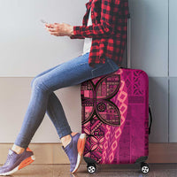 Samoan Pacific Tribal Flower Geometric Art Tattoos Luggage Cover Siapo Pattern Romantic Rose LT03 - Polynesian Pride