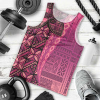 Samoan Pacific Tribal Flower Geometric Art Tattoos Men Tank Top Siapo Pattern Romantic Rose LT03 - Polynesian Pride