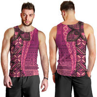 Samoan Pacific Tribal Flower Geometric Art Tattoos Men Tank Top Siapo Pattern Romantic Rose LT03 - Polynesian Pride