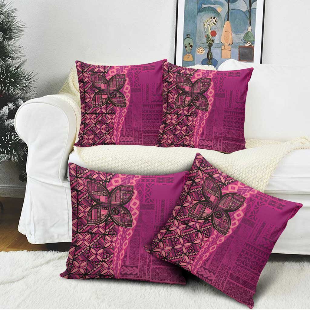 Samoan Pacific Tribal Flower Geometric Art Tattoos Pillow Cover Siapo Pattern Romantic Rose LT03 - Polynesian Pride