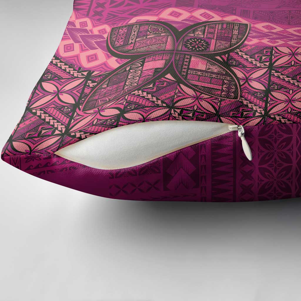 Samoan Pacific Tribal Flower Geometric Art Tattoos Pillow Cover Siapo Pattern Romantic Rose LT03 - Polynesian Pride