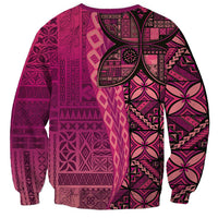 Samoan Pacific Tribal Flower Geometric Art Tattoos Sweatshirt Siapo Pattern Romantic Rose LT03 - Polynesian Pride