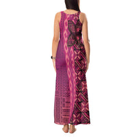 Samoan Pacific Tribal Flower Geometric Art Tattoos Tank Maxi Dress Siapo Pattern Romantic Rose LT03 - Polynesian Pride