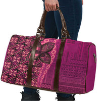 Samoan Pacific Tribal Flower Geometric Art Tattoos Travel Bag Siapo Pattern Romantic Rose LT03 - Polynesian Pride