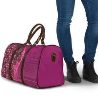 Samoan Pacific Tribal Flower Geometric Art Tattoos Travel Bag Siapo Pattern Romantic Rose LT03 - Polynesian Pride