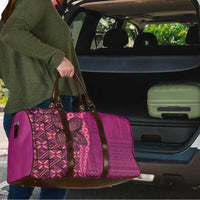 Samoan Pacific Tribal Flower Geometric Art Tattoos Travel Bag Siapo Pattern Romantic Rose LT03 - Polynesian Pride