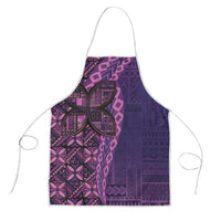 Samoan Pacific Tribal Flower Geometric Art Tattoos Apron Siapo Pattern Purple Haze LT03 Purple - Polynesian Pride