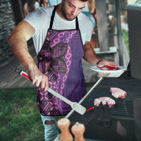 Samoan Pacific Tribal Flower Geometric Art Tattoos Apron Siapo Pattern Purple Haze LT03 - Polynesian Pride