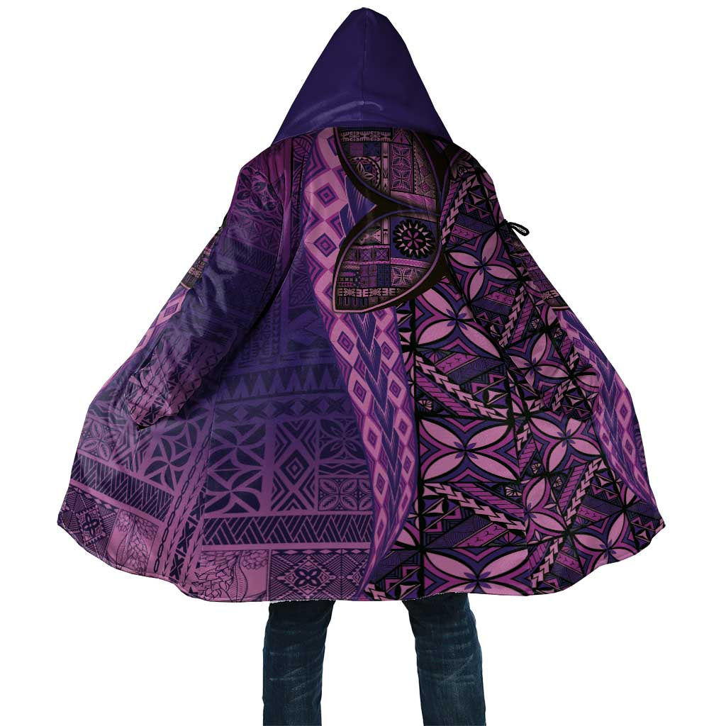 Samoan Pacific Tribal Flower Geometric Art Tattoos Cloak Siapo Pattern Purple Haze LT03 Unisex Purple - Polynesian Pride