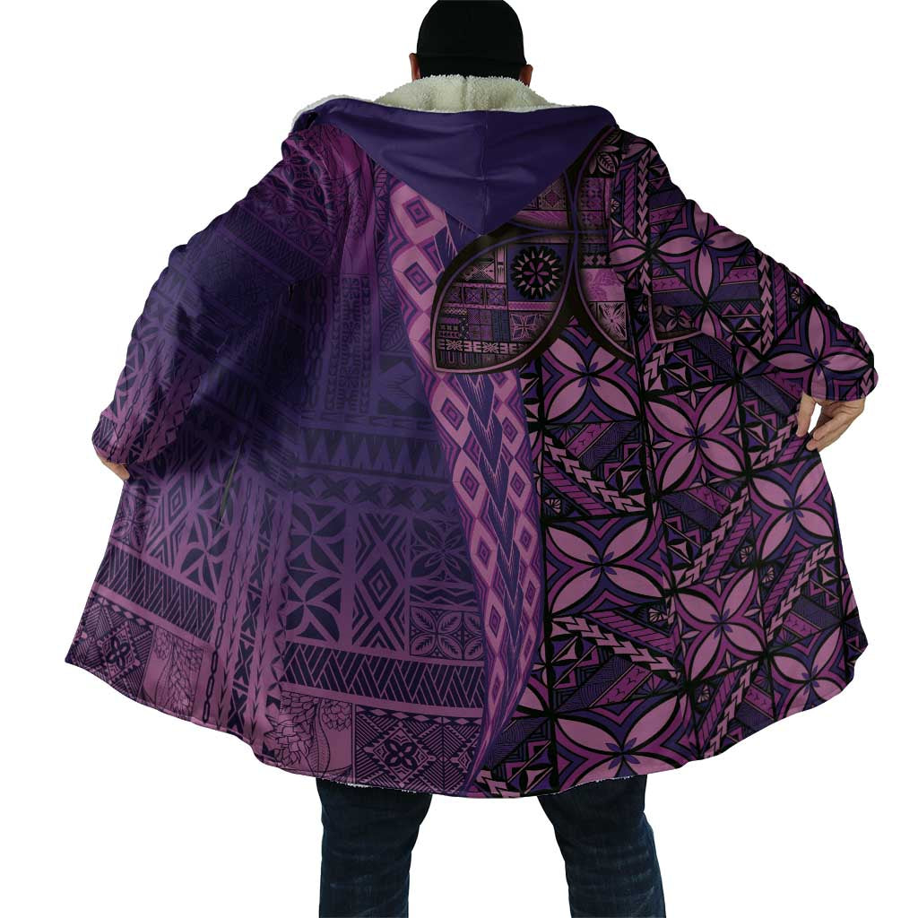 Samoan Pacific Tribal Flower Geometric Art Tattoos Cloak Siapo Pattern Purple Haze LT03 - Polynesian Pride