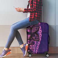 Samoan Pacific Tribal Flower Geometric Art Tattoos Luggage Cover Siapo Pattern Purple Haze LT03 - Polynesian Pride