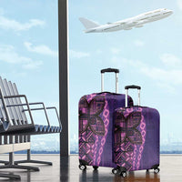 Samoan Pacific Tribal Flower Geometric Art Tattoos Luggage Cover Siapo Pattern Purple Haze LT03 - Polynesian Pride