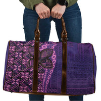 Samoan Pacific Tribal Flower Geometric Art Tattoos Travel Bag Siapo Pattern Purple Haze LT03 Purple - Polynesian Pride