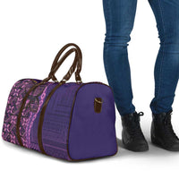 Samoan Pacific Tribal Flower Geometric Art Tattoos Travel Bag Siapo Pattern Purple Haze LT03 - Polynesian Pride