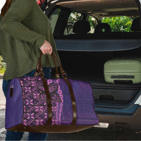 Samoan Pacific Tribal Flower Geometric Art Tattoos Travel Bag Siapo Pattern Purple Haze LT03 - Polynesian Pride