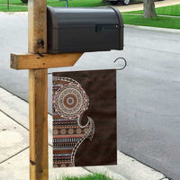 Fijian Masi Tribal Tattoos Art Pattern Garden Flag Brown Color Half Style LT03 - Polynesian Pride